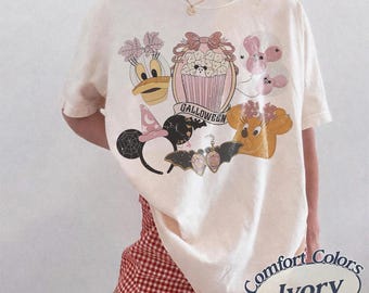 Minnie Daisy Pumpkin Minnie Daisy Halloween Baby T-Shirt, Minnie Not So Scary Halloween Party Disney Girl Trip Shirt, Disney World 2026