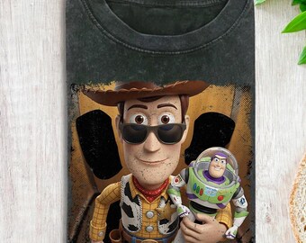 Funny Toy Story Meme Shirt, Vintage Woody Buzz Lightyear Tee, Retro Disney Movie Lover Gift, Comfort Colors Cartoon T-shirt for Men Women