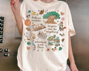 Animal Kingdom Shirt, Disney World Safari Tee, Retro Lion King Zootopia Up Pandora Shirt, Tree of Life Adventure is Out There