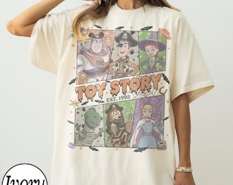 Retro Comfort Colors Toy Story Since 1995 Halloween Shirt, Buzz Woody Jessie Halloween Tee, Disneyland WDW Halloween Family 2026 Trip Tees