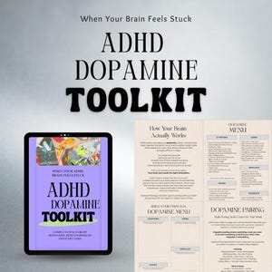 ADHD Dopaminmenyverktyg | Stoppa prokrastinering och påbörja uppgifter | Motivationssystem för ADHD (PDF)