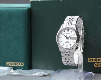 Vintage 1987 n mint / full set grand seiko gs 9f83-9a00 sbgt001 day date qz mens