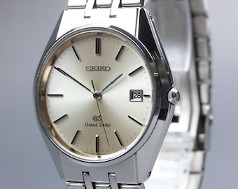 Vintage 1988 near mint grand seiko 9587-8000 champagne dial quartz men's watch