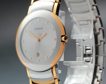 Exc+5  rado diastar 129.0533.3 coupole mirror dial ceramic quartz men's watch