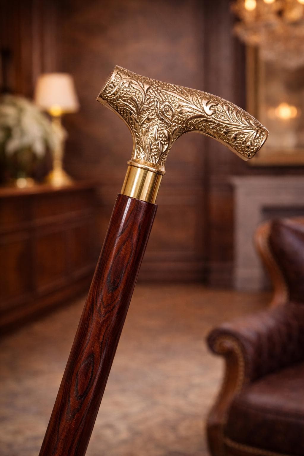 Personalized Handmade Brass Walking Cane - Derby Handle, Travel Gift, Grandfather Gift, Stylish & Fashion Stick