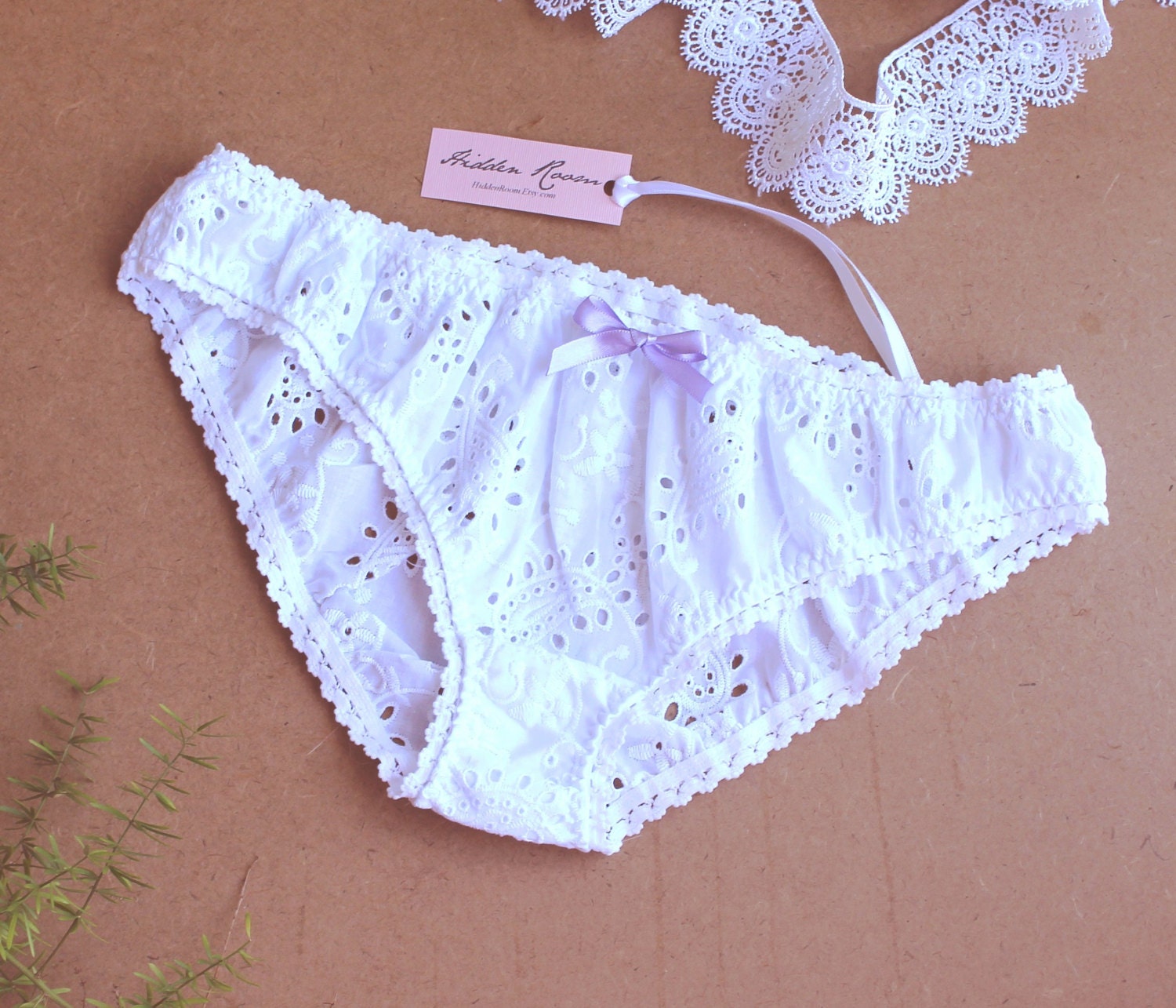 Culotte en broderie anglaise coton culotte en coton lingerie Etsy