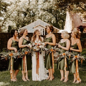 silk slip dress bridesmaid