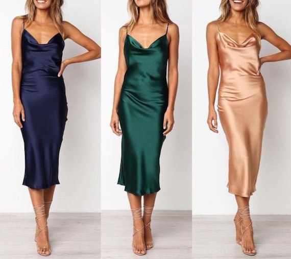 silk slip dress bridesmaid