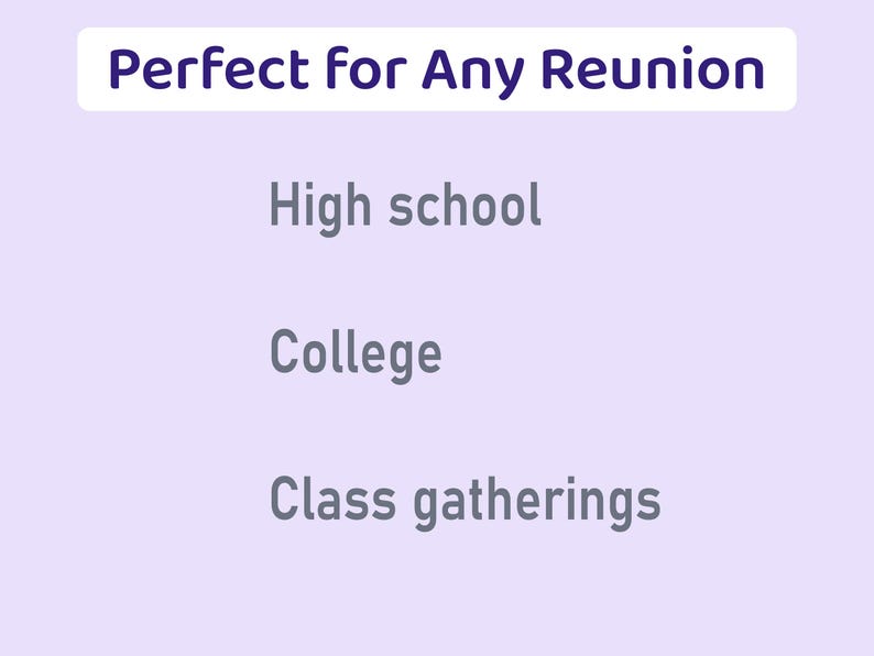 Class Reunion Cards Printable | School Memory Questions Game | High ...