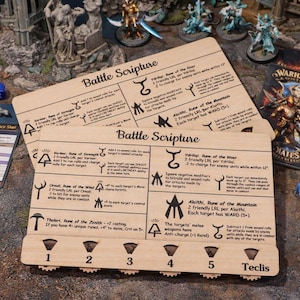 High Elf Rune Tracker, houten Warhammer-spelcadeau