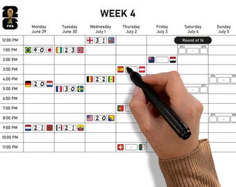 Programma WK 2026, Wedstrijdschema, Printbaar A4-blad, Voetbalwedstrijden, WK-wedstrijden, WK-planner, WK 2026 VS