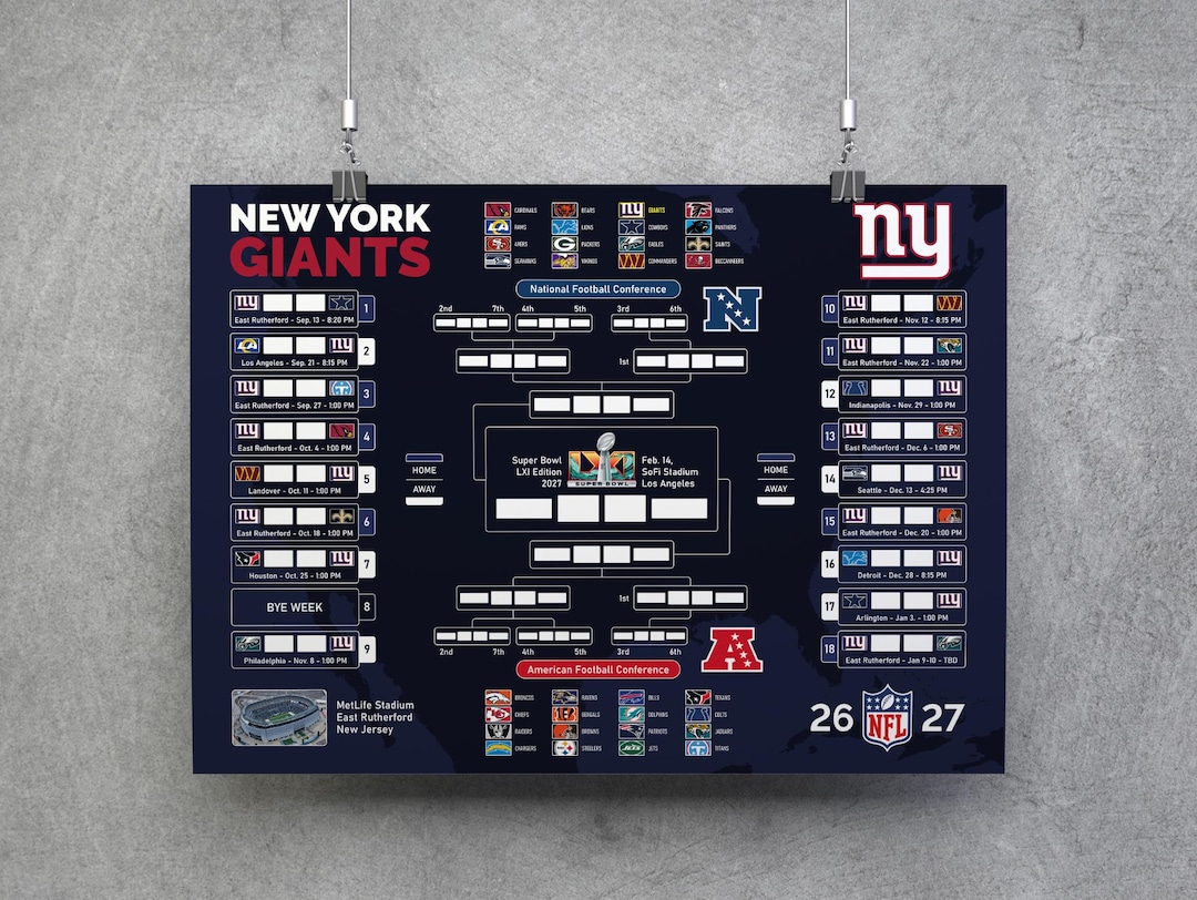 New York Giants 2027 Preseason Schedule