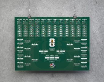 World Cup 2026 Calendar, Printable Wall Chart, Football Match Schedule, Soccer Bracket, World Cup Result Tracker, World Cup Planner Poster