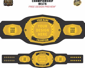 Cinturón de campeonato personalizado; cinturón de fantasía de fútbol