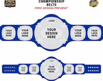 Custom design belt: personalized belt for boxing, wrestling or mma