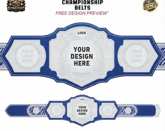 Cintura da campionato di wrestling personalizzata / Logo personalizzato, cinturino in pelle