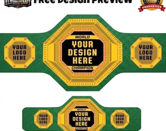 Cintura da campionato personalizzata / Cintura trofeo di wrestling personalizzata, logo e nome