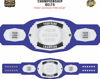 Cinturón de campeonato con logotipo personalizado; cinturones personalizados / cinturón de lucha libre