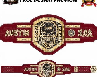 Cinturón de campeonato de lucha libre personalizado / Premio de diseño de logotipo personalizado