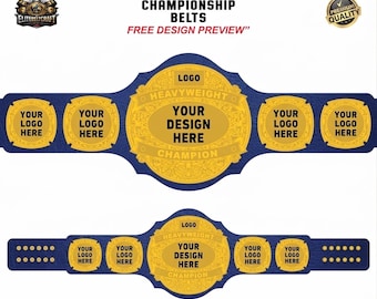 Cintura da campionato personalizzata: premio personalizzato per wrestling e fantasy football.