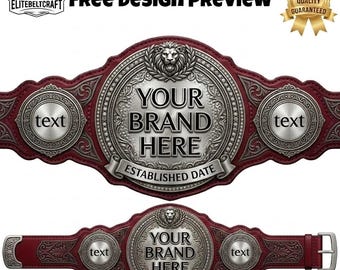 Cintura da campionato di wrestling personalizzata / Cintura da titolo con logo personalizzato