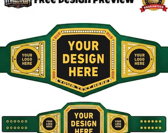 Cinturón de campeonato personalizado / Logotipo personalizado para lucha libre, cinturón de lucha libre personalizado