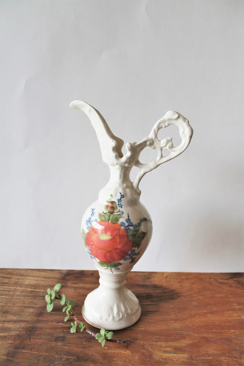 Vintage Cash Family Pottery Pitcher Erwin Tennessee Hand Etsy