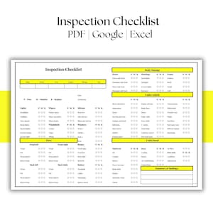 Checkliste für die Autoreparaturinspektion | Fahrzeugservice-Formular (druckbare PDF-Datei)