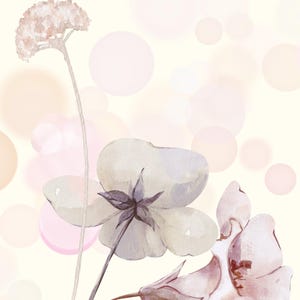 Pode incluir: Capa de diário com o texto "Faith & Prayer Journal" e "A Peaceful Daily Companion With God". Ilustrações florais em aquarela em tons de rosa e roxo adornam a capa. A citação "Be still and know that I am God" está na parte inferior.