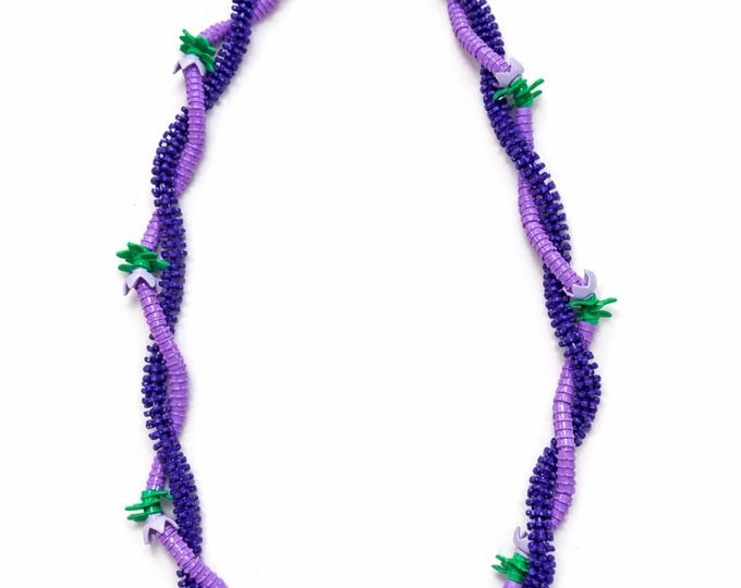 Featured listing image: Purple Lavender Double Strand Forever Lei | Graduation Keepsake Necklace