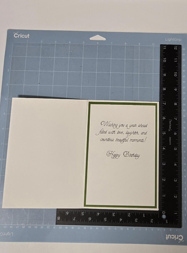 Flower Birthday Card With Envelope - View #5