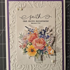 religious note card with envelope, bible quote, blank inside