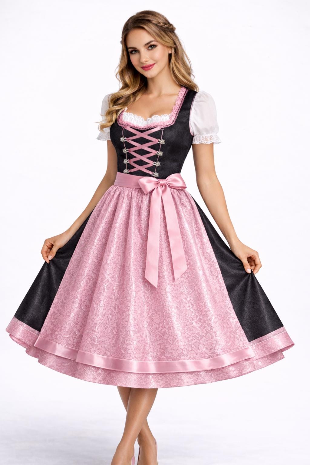 chinese dress ladies Ladies Oktoberfest Costume Bavarian Beer Wench German Barmaid Fancy Dr
