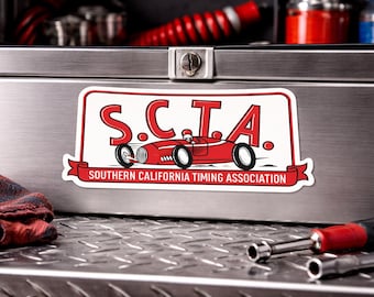 Scta Racing SCTA Racing ROADSTER Decal Sticker Blk Southern California Timing ...