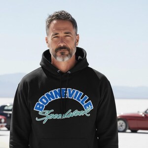 SCTA CLASSIC Bonneville Speedweek Hoodie – Black Pullover Sweatshirt, Racing Fan Apparel, SCTA Salt Flats Gear