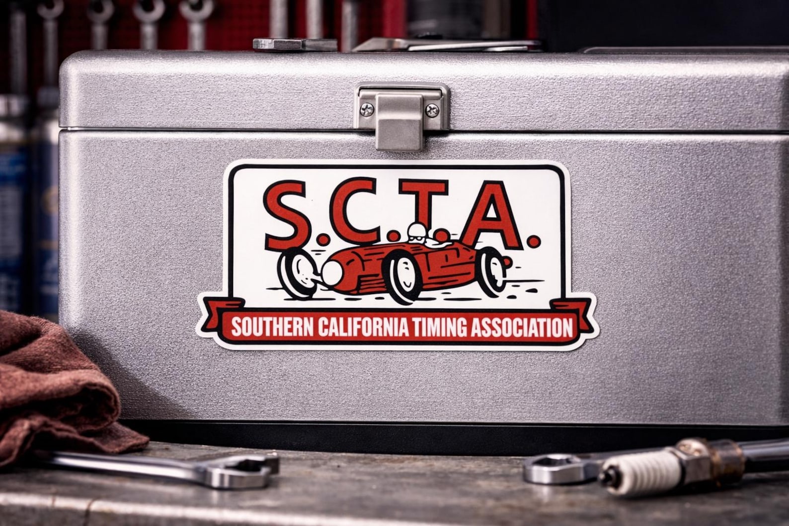 Scta Racing SCTA Racing ROADSTER Decal Sticker Blk Southern California Timing ...