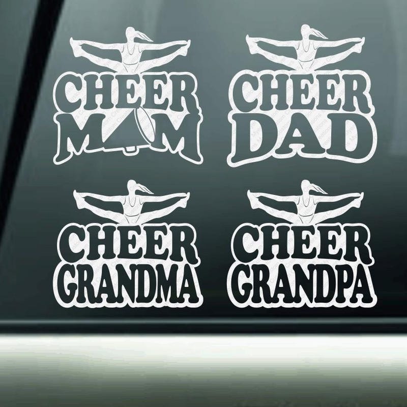 Top Dad Sticker Cheer Grandma Stickers - Etsy