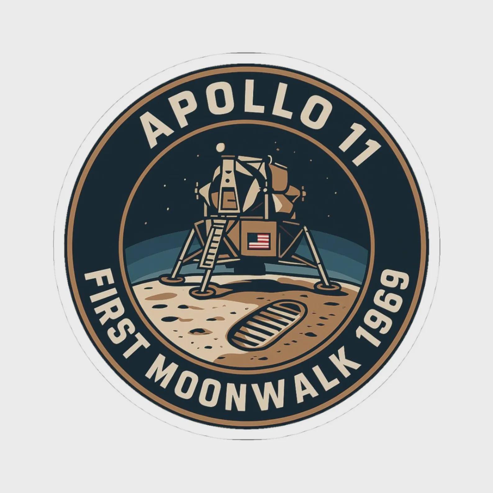 Buy Artemis II Crew Mission Sticker, Apollo 11 Moon Landing Decal ...
