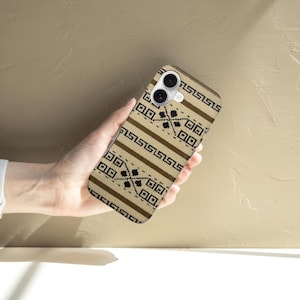 Lebowski Sweater Phone Case, The Dude Inspired iPhone Case, Big Lebowski Movie Phone Cover, Retro Pattern Tough Phone Case