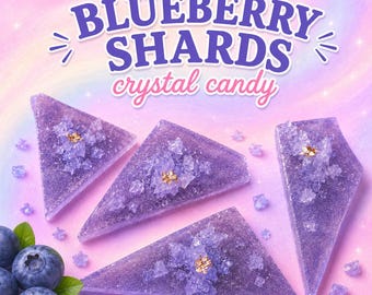 Blueberry Shard 2 pack Crystal Candy Shards |  Kohakutou Candy | Crunchy Jelly Centre | TikTok Viral Candy | ASMR Candy