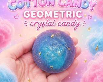 Cotton Candy Geometric Crystal Candy | Kohakutou Japanese Candy