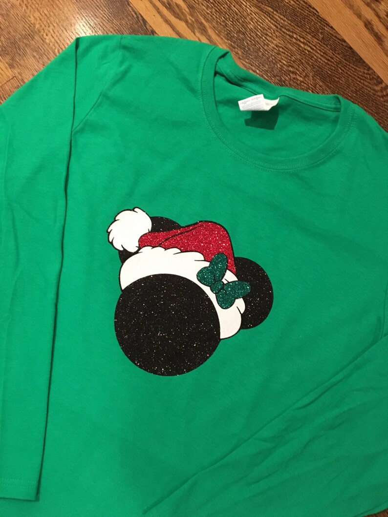 minnie mouse christmas shirt.Ladies/' cotton missy fit long-sleeve shirt! Disney Christmas Family Shirts Mickey mouse christmas shirt