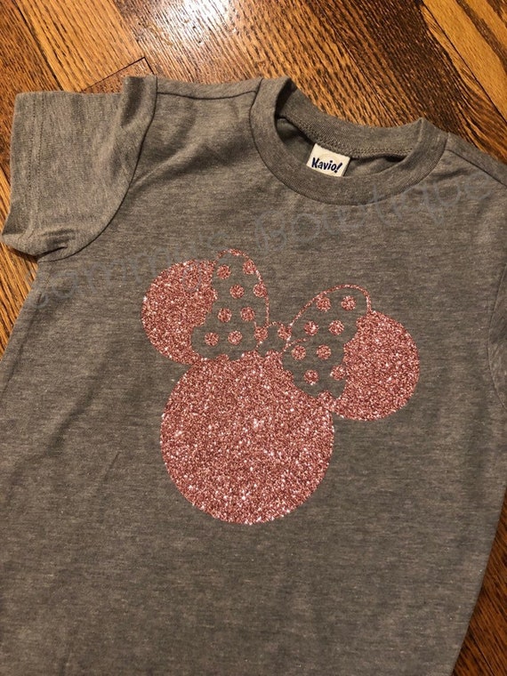 rose gold minnie shirt