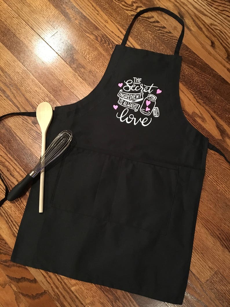 The secret ingredient is love apron cooking apron Etsy