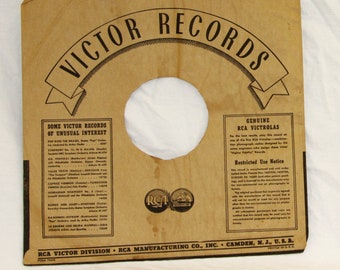 RCA Victor Record Sleeve Lot of 7 - Vintage 78 RPM Record Sleeve