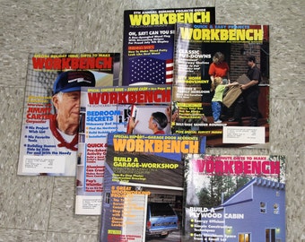 1991 Workbench Magazine - Lot of 6 - Vintage Woodworking