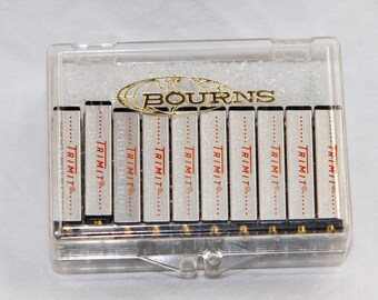 Bourns Trimit 274-1-103 - 10K - 6807DA - Lot of 24 w/Case - Potentiometer - Vintage Electronic NOS