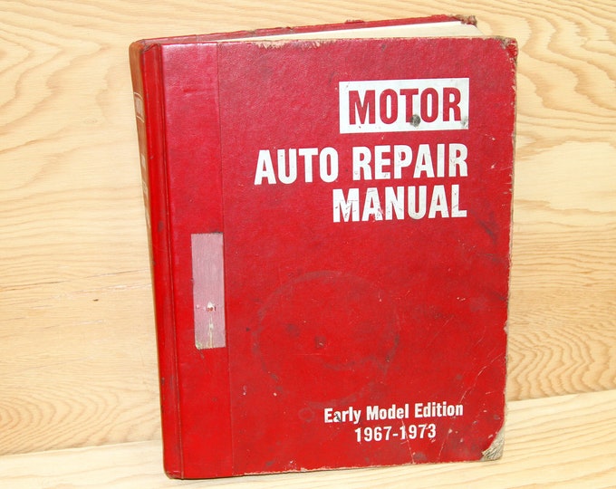 Motor Auto Repair Manual 19671973 Early Model Edition Etsy