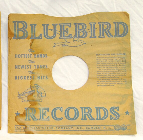 Vocalion Record Sleeve - Brown Paper Record Sleeves - Vintage 78