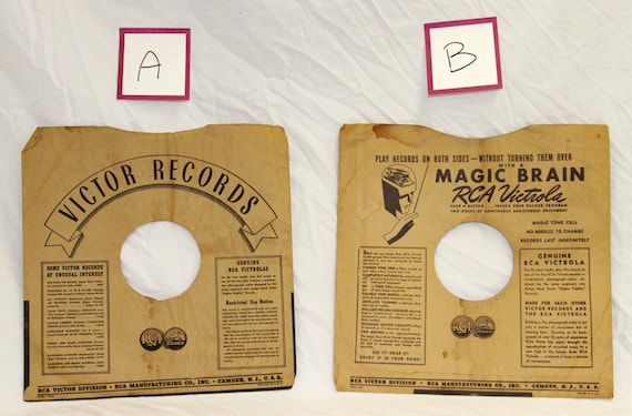 RCA Victor Record Sleeve Lot of 7 - Vintage 78 RPM Record Sleeve